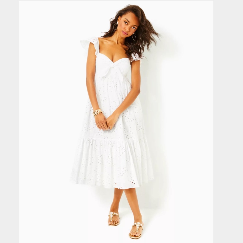 Lilly Pulitzer Lantana Eyelet Midi Dress
